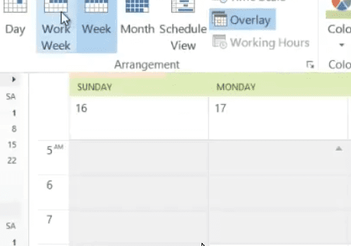 Change the Calendar View Shortcut