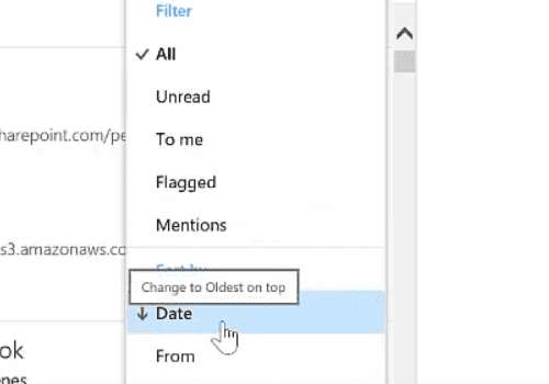 Search, Sort, and Filter Email In Office365